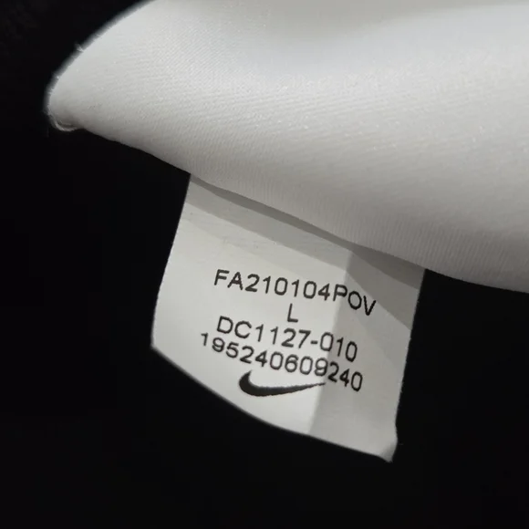 Nike ESC Every Stitch Considered Blk Unisex Mock Neck Oversized Sweatshirt L - Picture 9 of 10